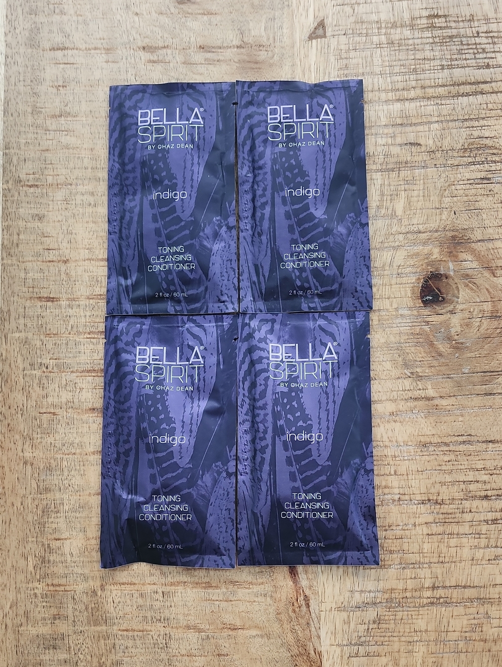 WEN Bella Spirit Indigo Toning Cleansing Conditioner Hair Travel Size 4 Packs